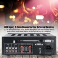 thumbnail image 3 of PYLE PTA24BT - Compact Bluetooth Home Audio Amplifier, 2-Ch. Audio Source Stereo Receiver System with FM Radio, MP3/USB/SD/AUX Playback (250 Watt), 3 of 6
