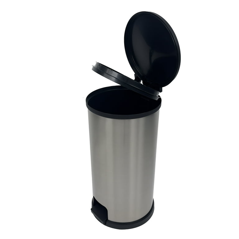 RW Clean Stainless Steel Mini Trash Can - Countertop - 4 3/4 x 4 3/4 x 7  - 1 count box