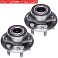thumbnail image 2 of Front or Rear Wheel Bearing Hub Assembly Fit 2010 2011 2012 2013 2014 2015 2016 Cadillac SRX, 2011 Saab 9-4X Hub Bearing(2 Pack) w/6 Lugs, Replace 513289, 2 of 7