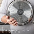 thumbnail image 3 of Tefal Jamie Oliver Quick & Easy Stainless Steel Fry Pan 28cm, 3 of 9