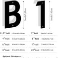 thumbnail image 6 of 3 Inch Metal House Numbers Letters, Black House Address Letters, Outdoor Mailbox Numbers, Modern Metal Address Number Letter for Homes, Apartments, Farms, Outside (U), 6 of 6