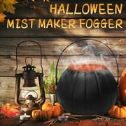 Cheer US Halloween Mist Maker Fogger,Witch Cauldron Fog Maker Water Fountain Pond Fog Machine with Color Changing LED Light, Halloween Party Gift Decoration