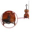 thumbnail image 2 of Violin Stand – Adjustable Collapsible with Bow Holder – Compact, Lightweight & Stable – Fits 4/4, 3/4 Violin & Viola – Practice & Display – Portable – Brown, 2 of 6