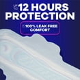 thumbnail image 4 of Always Ultra Thin Overnight Pads with Wings, Size 5, Extra Heavy Overnight Absorbency, 15 CT, 4 of 10
