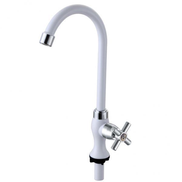 2 de fregadero de cocina en cubierta Zulema Grifo de agua fría giratorio 360 33 cm