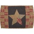 thumbnail image 4 of Ashton & Willow Navy Blue Classic Country Tabletop Kitchen Maryland Patchwork Star Cotton Hand Quilted Patchwork Star Rectangle Placemat Set of 6, 4 of 4