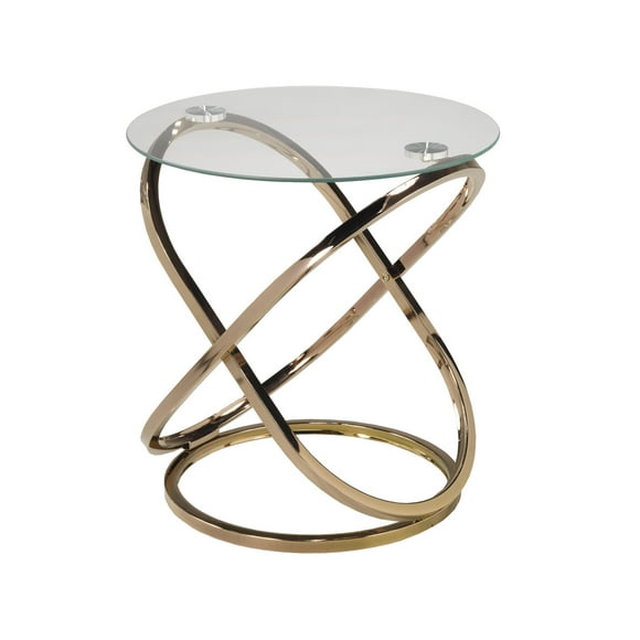 Athens Accent Table, Rose Gold