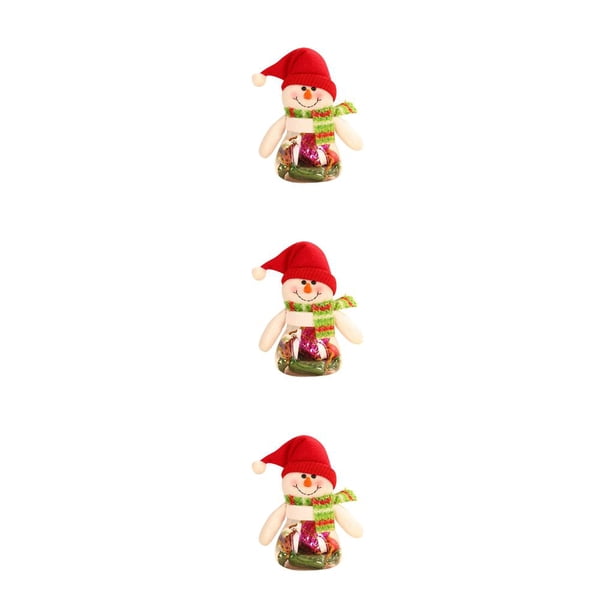 Naiovety Tarro de dulces de Navidad para niños, botella de almacenamiento para niños, bolsa de Papá Noel, caja de dulces de Navidad, regalo, Type1 NO1