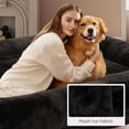 thumbnail image 3 of GlowPlume Human Dog Bed for Adults, 71"x43"x10" Human Size Dog Bed, Orthopedic, Waterproof Removable Washable Cover, Soft Calming Lounger for People & Pets, Black, 3 of 8