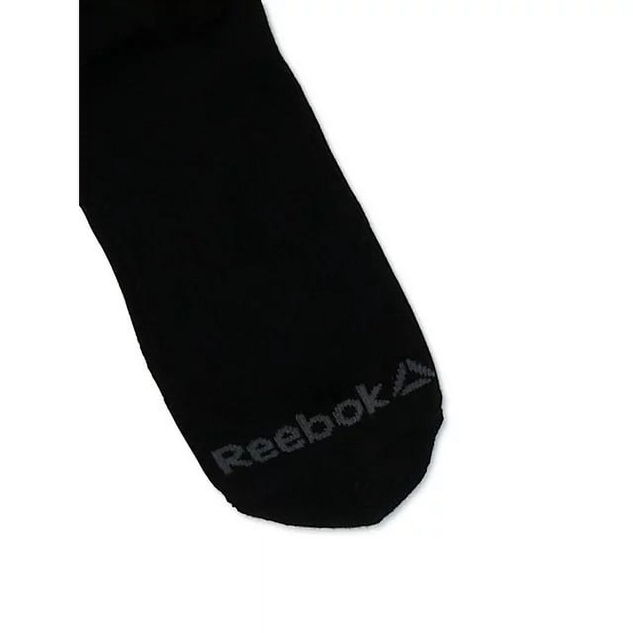 Reebok Men's Pro Series Crew Socks, 6-Pack, Black photo 5