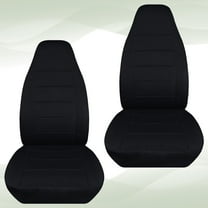 B1S-4-Designcovers Fits 2004-2012 Chevy Colorado/GMC Canyon Velour Truck Bucket Seat Covers:Black