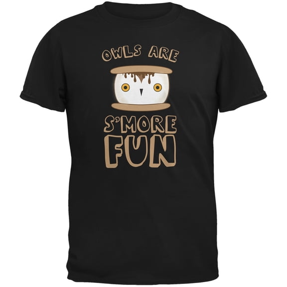 Owl Are S'More Fun Black Youth T-Shirt - Small(6/8)