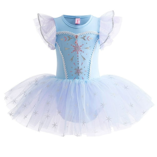 Princess Girls Leotards Ballet Dance Dress Tutus Elsa/Jasmine Dancewear for 27 Year