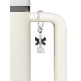 thumbnail image 3 of Delight Jewelry Silvertone 5K - Silvertone Bow Charm Accessory for Tumblers and Thermal Cups, 3 of 4