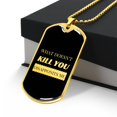 thumbnail image 3 of WHAT DOESN'T KILL YOU DISAPPONITS ME - Graphic Military Dog Tag Necklace (Optional Personalized Engraving), 3 of 5
