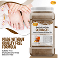 thumbnail image 4 of SPA REDI - Exfoliating Scrub Pumice Gel, Milk and Honey, 128 Oz - Manicure, Pedicure and Body Exfoliator Infused with Hyaluronic Acid, Amino Acids, Panthenol and Comfrey Extract, 4 of 7