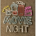 thumbnail image 4 of Movie Night Neon Sign, Cinema Movie Theatre Wall Decor, 4 of 4