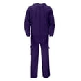 thumbnail image 4 of Men's Full-Zip Polo Jacket & Drawstring Pants Set, 2-Piece Regular Fit Casual Tracksuit with Pockets, Solid Color, Multiple Sizes, 4 of 9