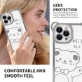 thumbnail image 4 of Compatible with iPhone 13 Pro Max Plating Bear Case for Women Girls,Cute Sparkle Transparent Soft TPU Stylish Bear Pattern Shockproof Slim Luxury Clear Case Cover for iPhone 13 Pro Max-Sliver, 4 of 13