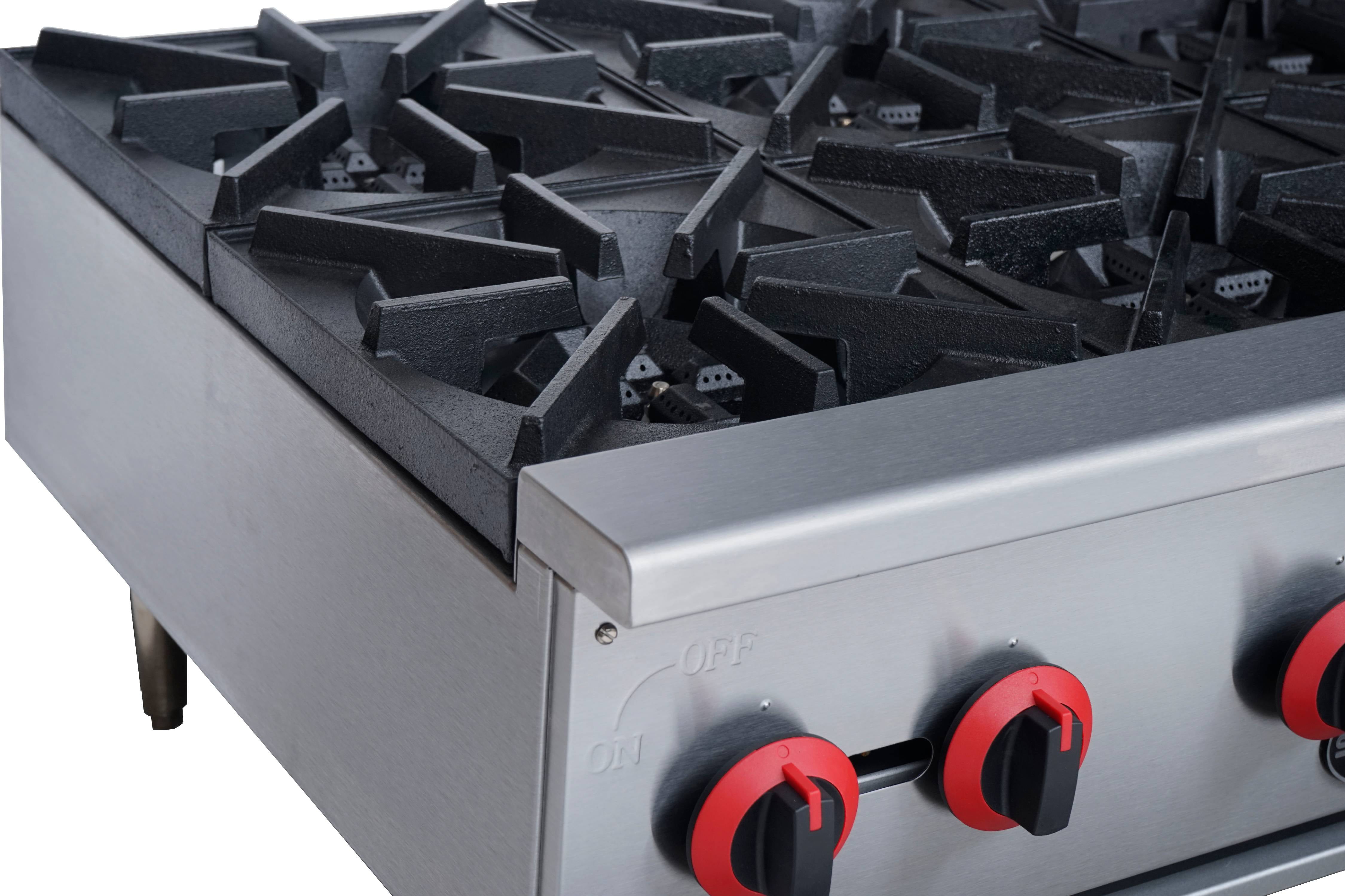 Heavy Duty Commercial Stainless Steel 4 Burner Hot Plate