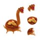 thumbnail image 5 of Serpiente de alambre de aluminio, modelo animal creativo, decoración, adorno en forma de serpiente, 5 of 7