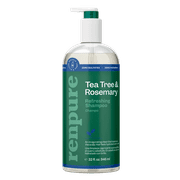 Renpure Tea Tree & Rosemary Refreshing Shampoo, for All Hair Types, 32 oz