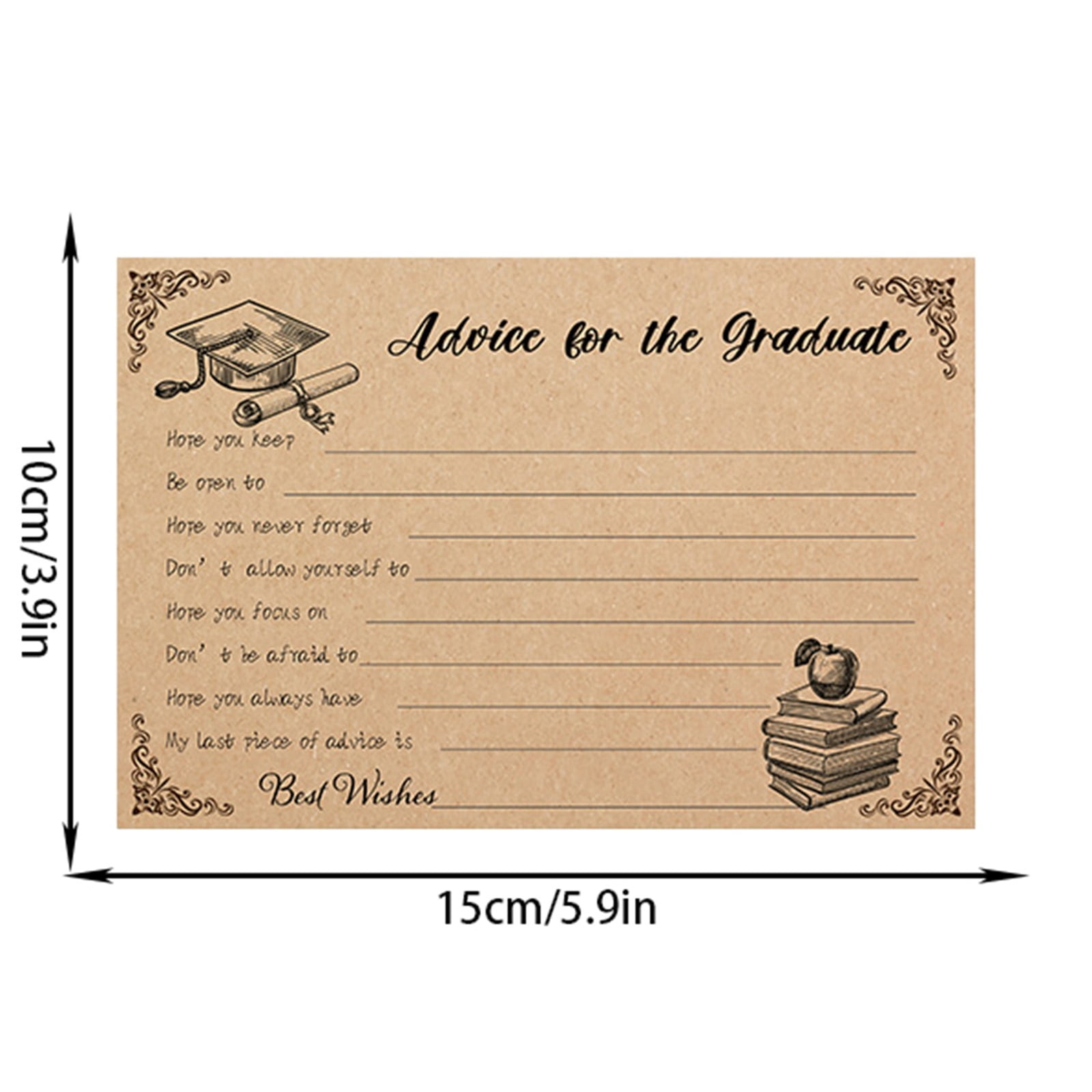 30PCS 2026 Graduation Advice Cards, Personalized Graduation Party Favors For Graduate, Graduation Party Supplies & Decorations For 2026 Graduation Celebration（A）
