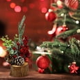 thumbnail image 3 of Christmas Mini Tabletop Tree with Small Artificial Decorative, 3 of 8