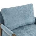 thumbnail image 4 of Duhome Dining Chair Upholstered Accent Chair Wrapped Armchair with Wood Frame for Dining Living Room Bedroom, Blue, 4 of 8
