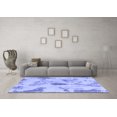 thumbnail image 2 of Tapis Moderne Abstrait Bleu Lavable en Machine, wshabs1187blu, 2 of 4