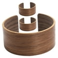 thumbnail image 4 of SEWCHICS Coffee Sleeves Reusable Heat Resistant Walnut Wood Light Brown 3Pcs 2.75X2.75X1.18in, 4 of 8
