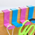 thumbnail image 2 of Naiovety 2pcs Over Door Hooks Multifunctional Cabinet Metal Rack Clasp Hanger Kitchen Office Hangers Sturdy Nail-Free Z-shaped Towel Type3 NO3 Naiovety JJ65376-01, 2 of 6