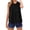 Black, variant on Casual Cotton Linen Collar Pleated Vest For Women Work Sitting Occasions Fashion