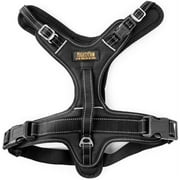 Mighty Paw Sport Harness 2.0 - Padded Dog Harness - Adjustable Neck and Chest Straps - Reflective Stitching - Dog Harness with Metal Buckle - Dog Harness Running - No Pull Harness - X-Large - Black