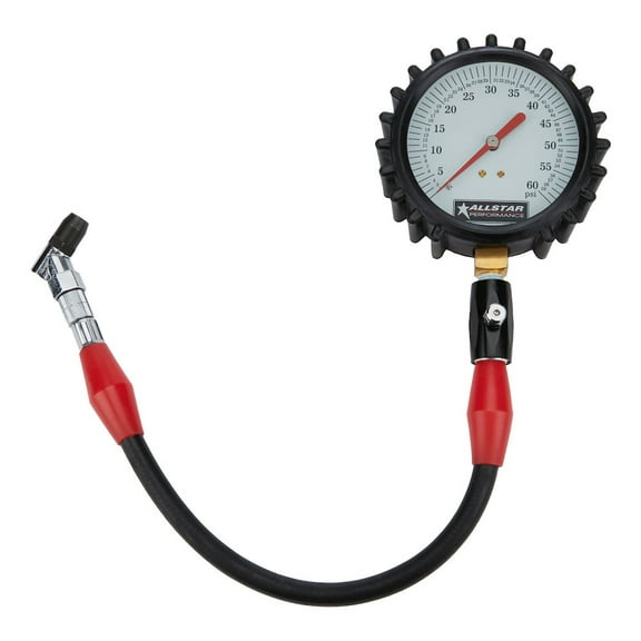 Allstar Performance Tire Pressure Gauge 0-60 PSI 4in Glow
