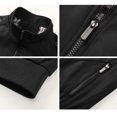 thumbnail image 5 of Rexolia Men’s Zip Front Golf Jacket Lightweight Plaid Lined Slim Fit Casual Outdoor Wind Resistant Black 2XL, 5 of 6