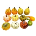 thumbnail image 3 of Juego de 12 calabazas y calabazas artificiales, decoración de festivales hecha a mano, material de espuma versátil, ligero y realista para decorar, 3 of 8