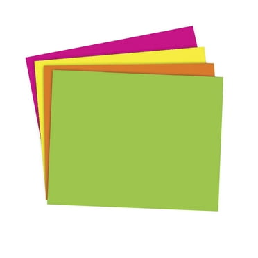 Poster Board, 11 x 14 Inches, Assorted Neon Colors, Pack of 25