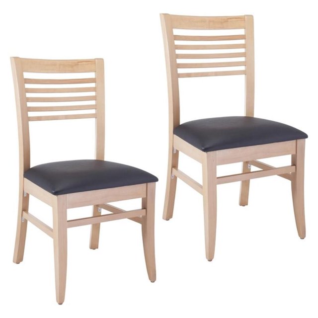 Beechwood Mountain Chaise d'Appoint Venetion en Naturel (Lot de 2)