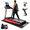 black 10% incline with mat, variant on HARISON Folding Treadmill for Home, Heavy Duty Running Machine with 330 lbs Capacity, Quiet Motorized Treadmill with Incline for Cardio Workout