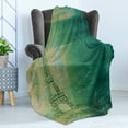 thumbnail image 4 of Eiffel Tower Soft Flannel Fleece Throw Blanket, Eiffel Tower Colorful Gradient Sketch in Ombre Style Drawing French Print, Cozy Plush for Indoor and Outdoor Use, 50" x 70", Teal Mustard, by Ambesonne, 4 of 5