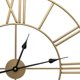 thumbnail image 4 of Reloj de pared analógico - Estilo de números romanos, Reloj decorativo con pilas - Cocina, Sala de estar, Decoración de baño (Oro), 4 of 5