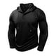 thumbnail image 2 of pstuiky camisetas de manga larga para hombre, Suéter informal de color liso para hombre, cárdigan con botones, mangas largas y capucha salir tops xxxl, 2 of 7