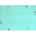 thumbnail image 1 of Ahgly Company Indoor Rectangle Solid Light Blue Modern Area Rugs, 5' x 8', 1 of 4