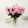 thumbnail image 6 of Efavormart 84 Artificial Buds Roses for DIY Wedding Bouquets Centerpieces Arrangements Party Home Decoration Supply - Pink, 6 of 11