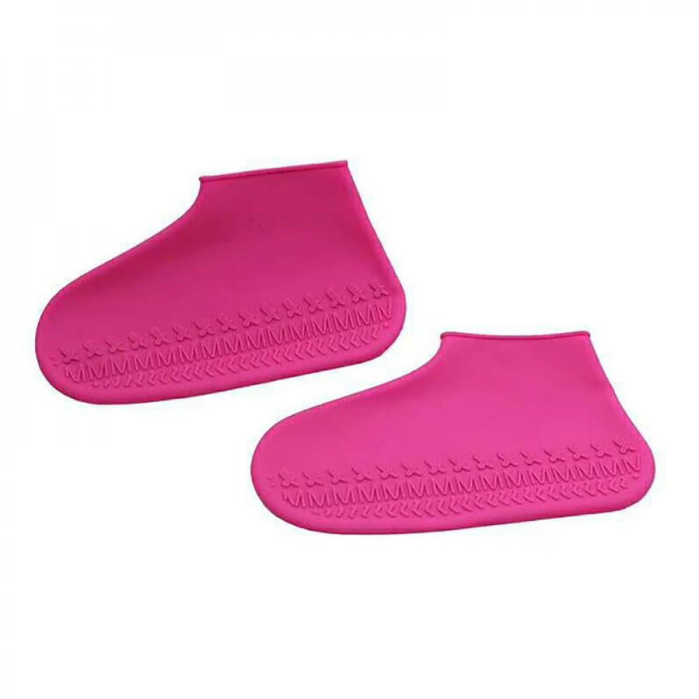 Details about   Reusable Shoe Covers Pair of Waterproof Silicone Rain Shoe Protectors Overshoes 