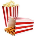 thumbnail image 1 of Popcorn Boxes Popcorn Holder Containers Cartons Paper Bags Stripe Box,24pcs, 1 of 4