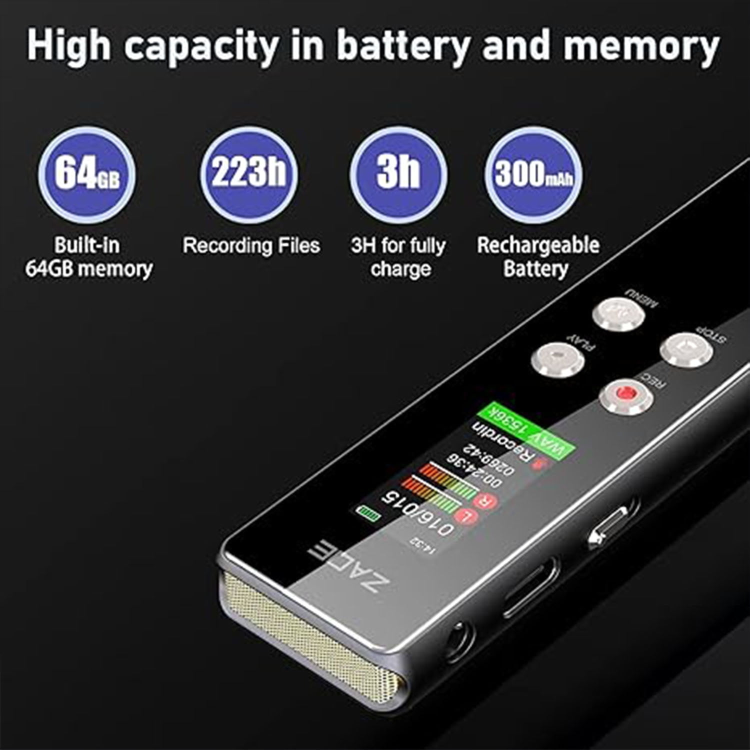 その他 professional digital voice recorder 16GB Amazon.com: Digital Voice Recorder, Portable 8G Handheld Lossless