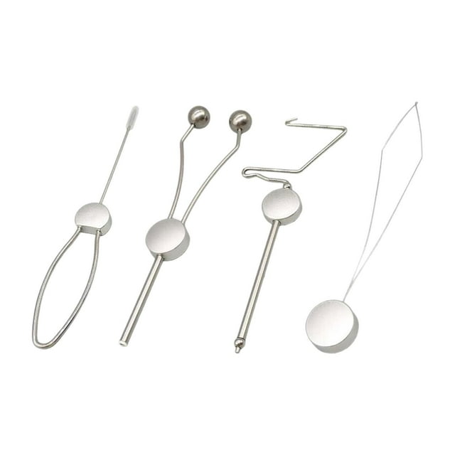 4x Herramientas para Atado de Moscas, Látigo de Atado de Moscas de Metal Duradero, Anudador Fácil de Usar