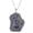 001, variant on Classic Natural Gemstone Irregular Raw Drusy Stone Pendant Chain Necklace-002
